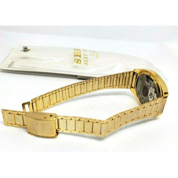 Vintage Sharp Best Quality LCD Quartz Women Gold Watch Made In Hong Kong 545075V main image 8